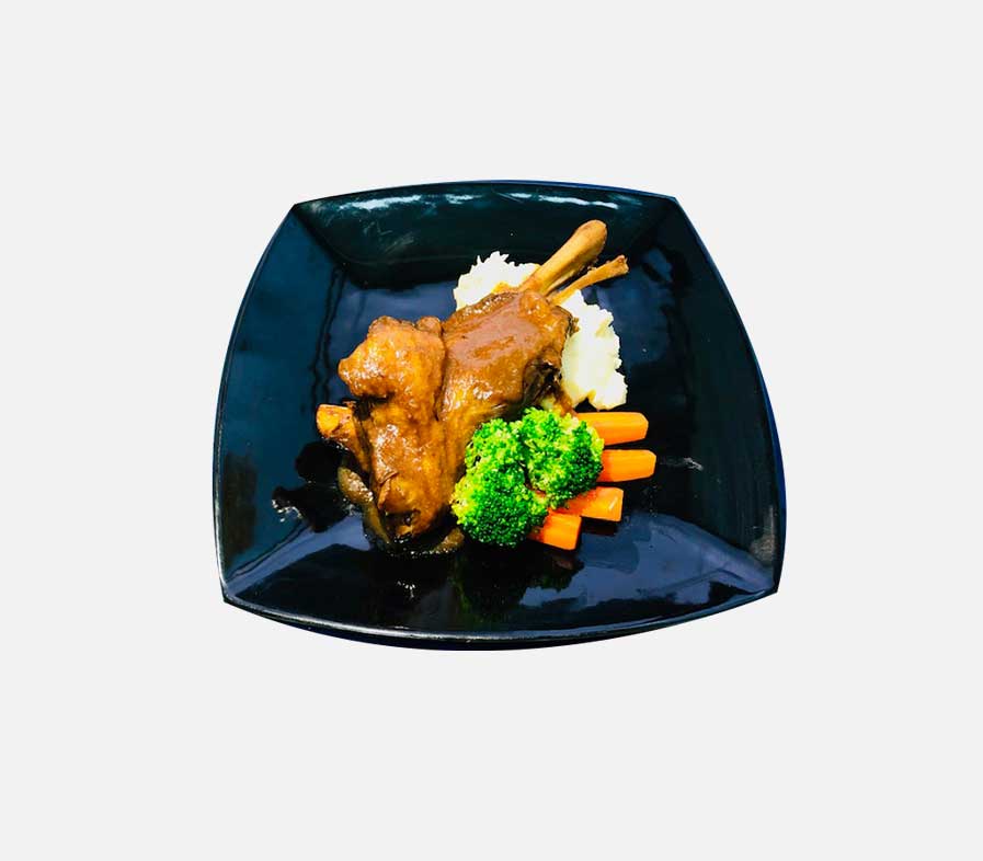 SLOW COOKED LAMB SHANK